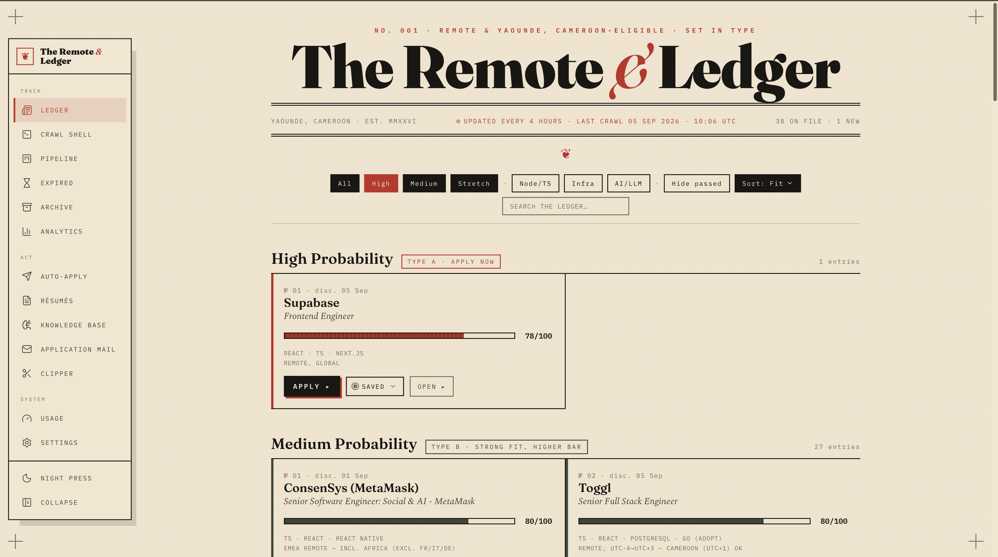 The Remote & Ledger — cover